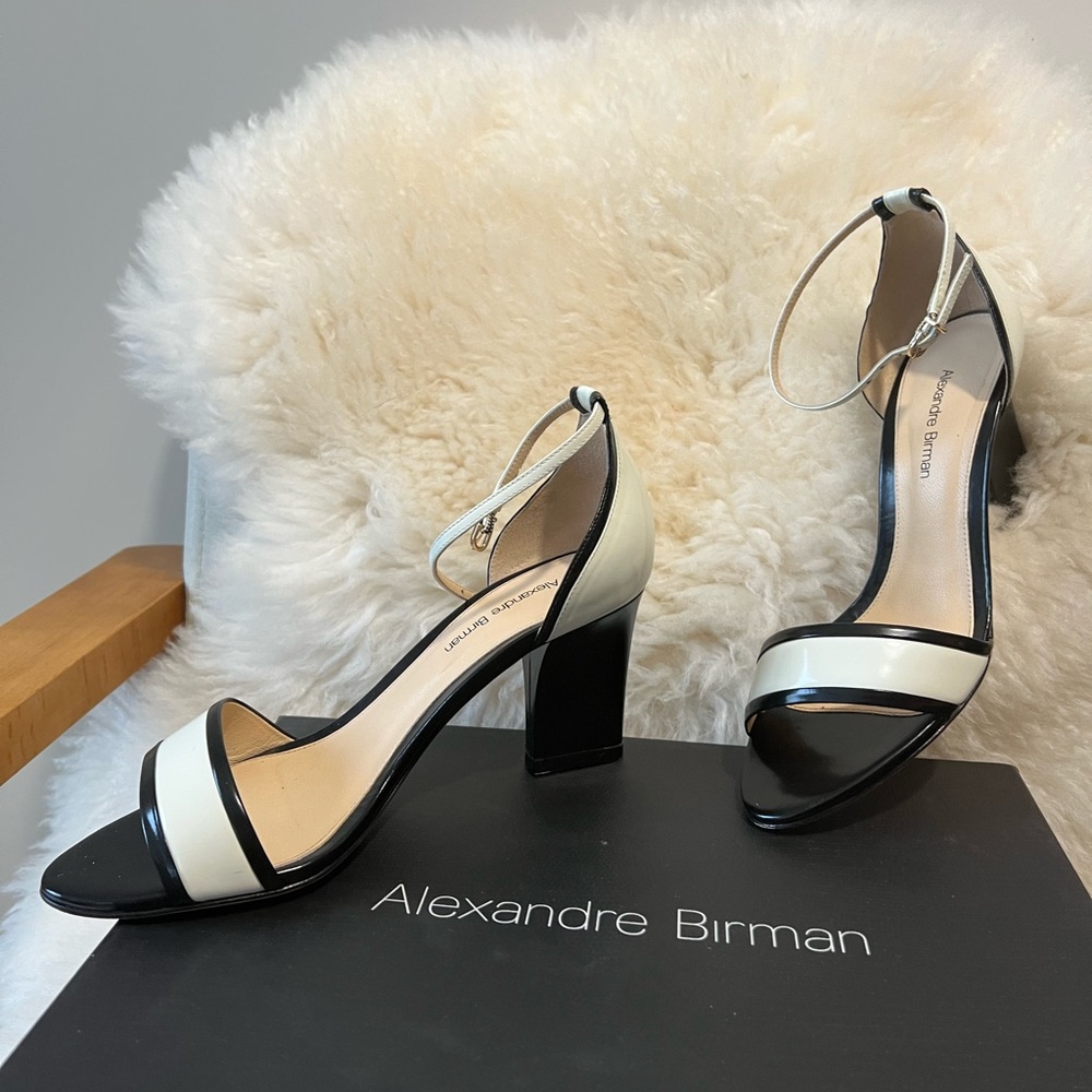 Black and white Alexandre Birman sandals heels in size 37